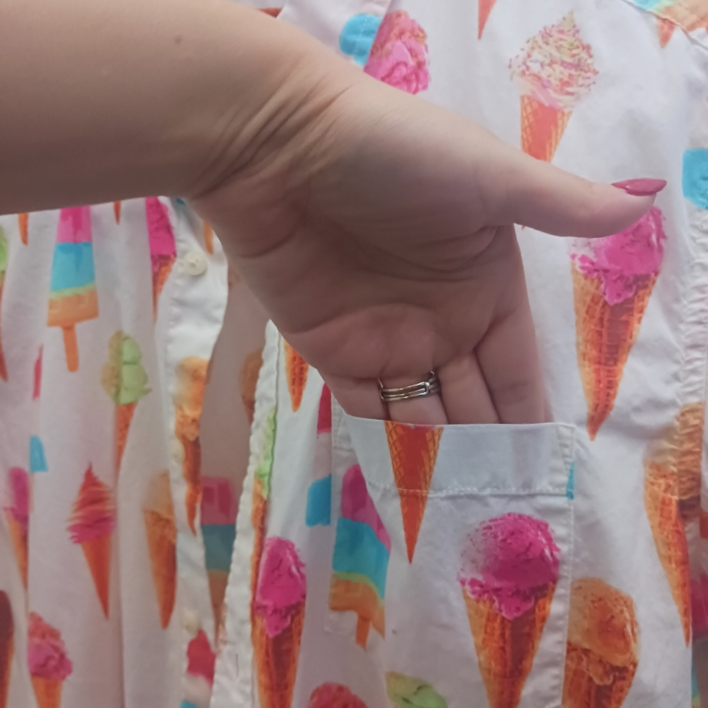 Ice Cream Print  Shirt - Picture 3 of 9